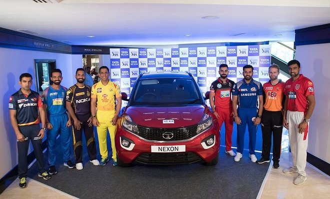 Tata Nexon signed by Gautam Gambhir, Ajinkya Rahane, Dinesh Karthik, MS Dhoni, Virat Kohli, Rohit Sharma, Kane Williamson and R Ashwin