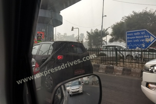 2018 Hyundai Santro spied testing in India