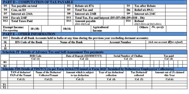 Financial express ITR 1