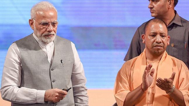 PM Modi with Uttar Pradesh CM Yogi Adityanath