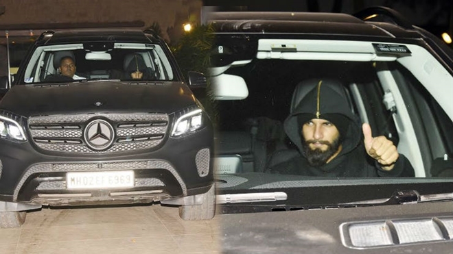 Ranveer Singh with his Mercedes-Benz GLS