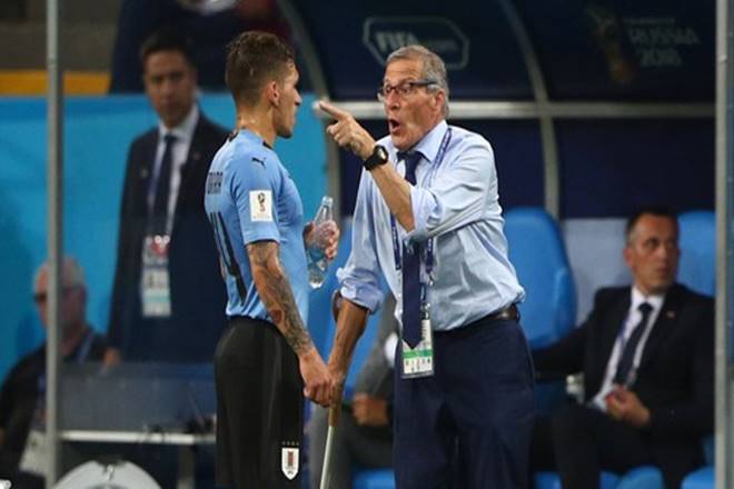 oscar tabarez, oscar tabarez uruguay, uruguay vs france, fifa world cup, oscar tabarez el maestro, el maestro oscar tabarez, fifa world cup 2018, world cup, tabarez, luis suarez, sports news