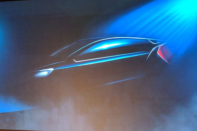 Mahindra Marazzo aka U321 MPV design in side profile sketch