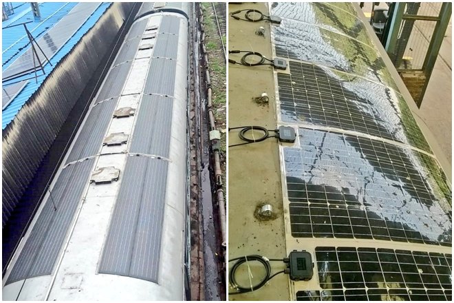 Indian Railways fits solar panels on mainline trains