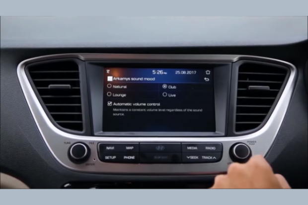 2017Hyundai Verna: One of the best things about the Verna is the Arkamys audio system