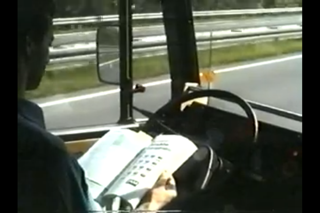 Bosch self-driving car test in 1993