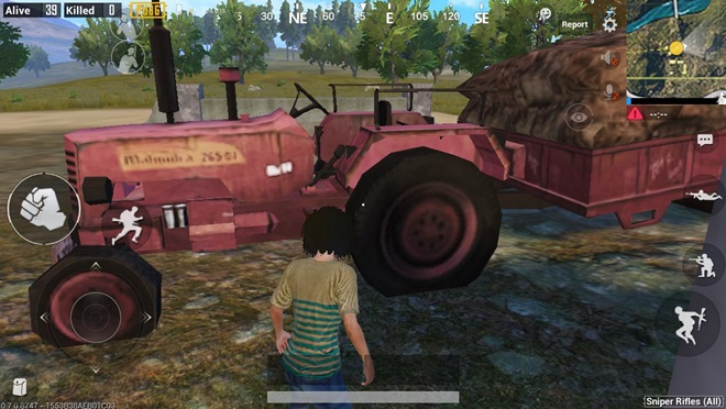 mahindra tractor in pubg