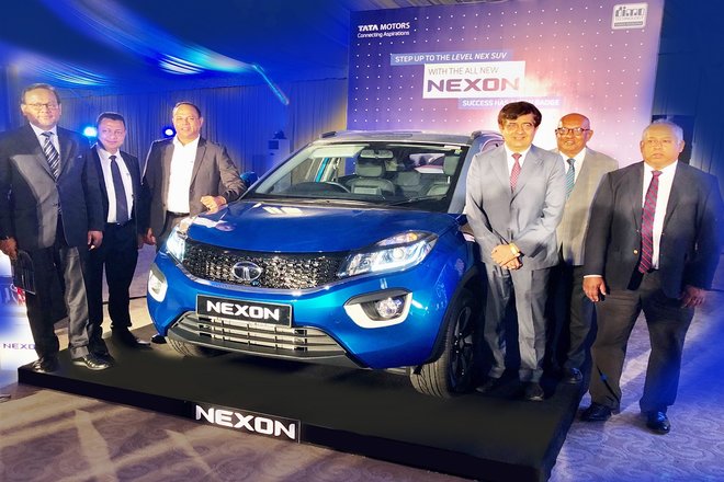 Tata Nexon launched in Sri Lanka, Tata Motors, Tata NExon exports, exports from India, Tata cars Tata harrier