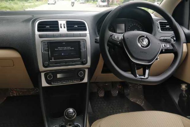 VW Ameo 1.0 litre Review: The interiors have a premium touch, button damping, dials and ambient sounds meet German expectations 