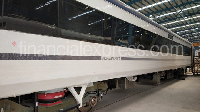 Exclusive images of Train 18 engine-less train