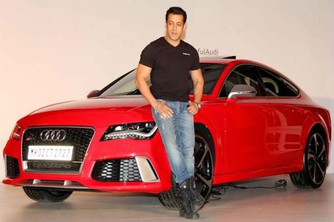 Salman Khan with his Audi RS7