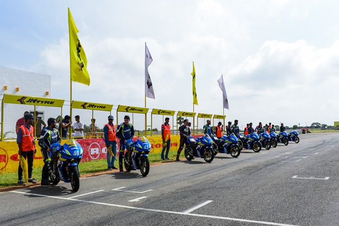 It was a LeMans style start for the Suzuki endurance race.