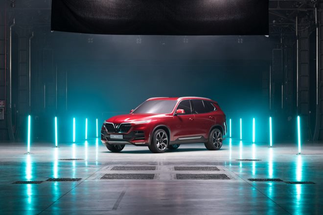 vinfast suv at paris motor show