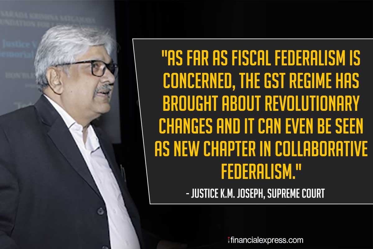 Justice KM Joseph, gst, goods and services tax, gst economy, supreme court justice km joseph, supreme court, economy, india economy