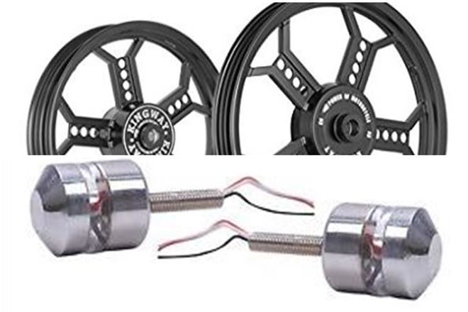 royal enfield accessories custom alloy wheels bar end indicators