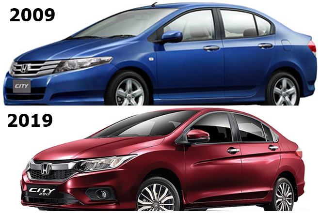 Honda City in #10YearChallenge
