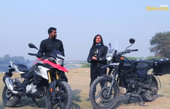 royal enfield himalayan vs bmw g310 gs video