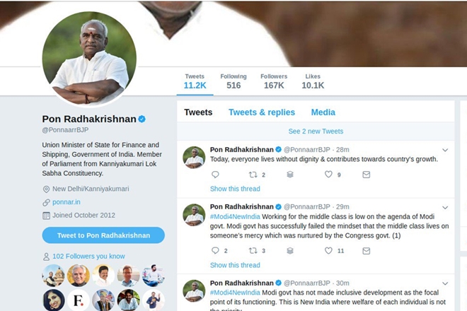 Pratik sinha, pratik sinha twitter, anti modi tweet, Pon Radhakrishnan twitter, Pon Radhakrishnan tweet Pon Radhakrishnan sabrimala