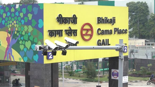 delhi police maruti suzuki echallan traffic system dhaula kuan to sarai kale khan