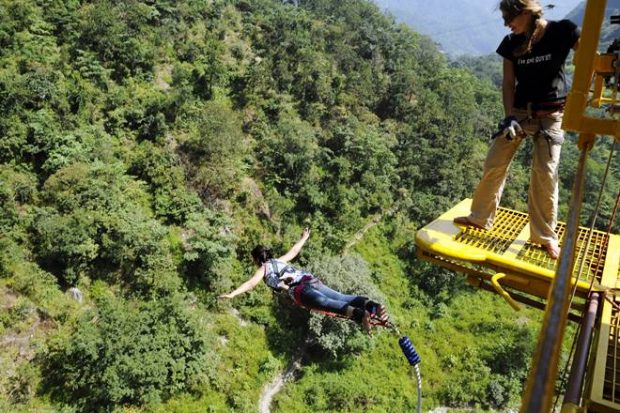 bungee jumping, bungy jumping, bungee jumping in rishikesh, bungee jumping health risk, precautions for bungee jumping, bungee jumping safety, bungee jumping health safety standards, bungy jumping in rishikesh, Jumpin heights, bungee jumpin heights