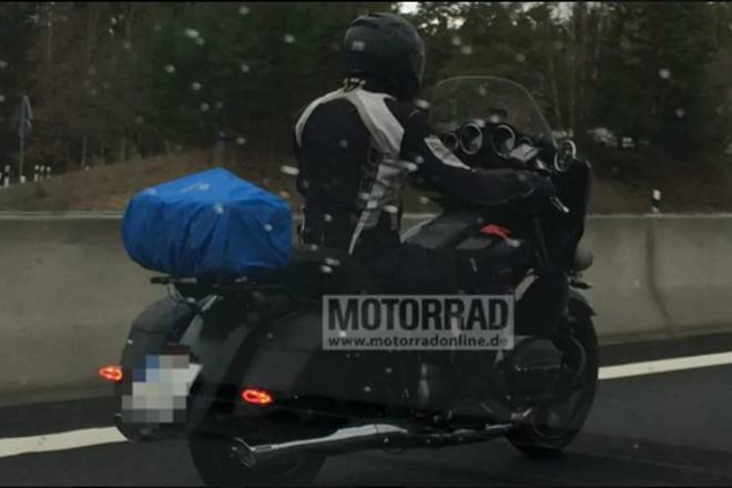 BMW touring motorcycle spied