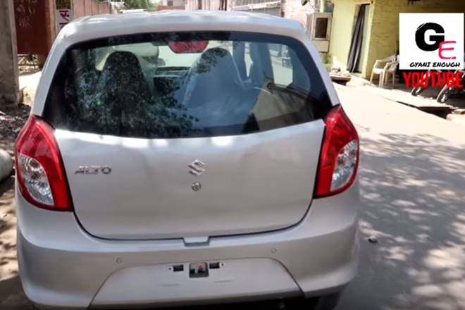2019 Maruti Suzuki Alto facelift rear