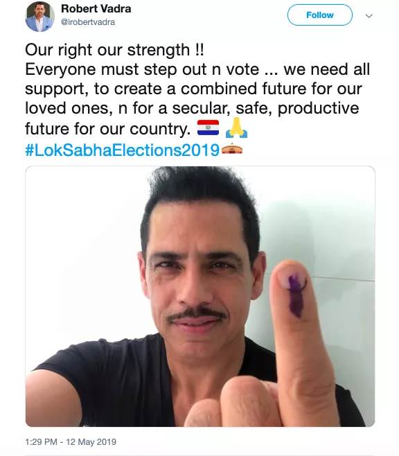 robert vadra tweet