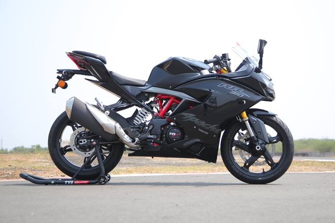 new tvs apache rr310 review static