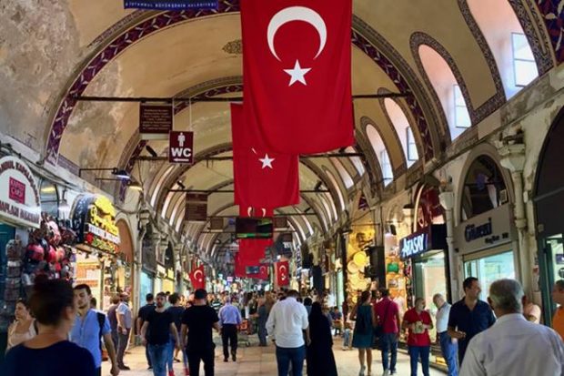 Grand Bazaar in Istanbul Turkey