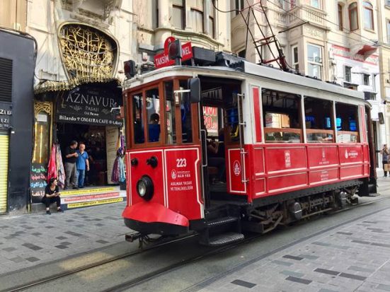 Heritage Tram in Istanbul Turkey