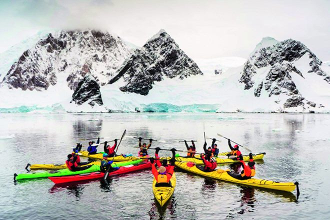 kayaking spots, kayaking in antartica, antartica sports, ice sports
