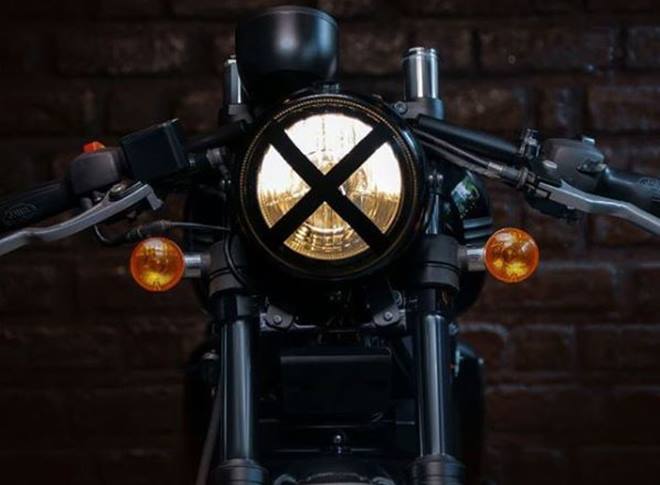jawa forty two modified cafe racer headlamp
