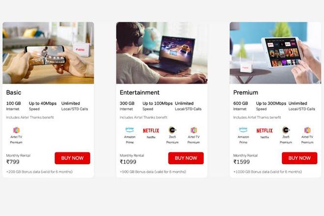 Airtel V-Fiber plans, Airtel V-Fiber, Airtel V-Fiber new plans, airtel v-fiber broadband plans, Airtel V-Fiber additional data, Airtel broadband, Airtel data,Airtel, jio fiber