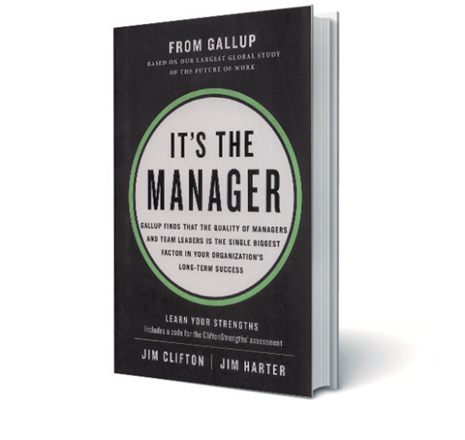 It's the manager, book review, employees, customer engagement, Gallup Surveys
