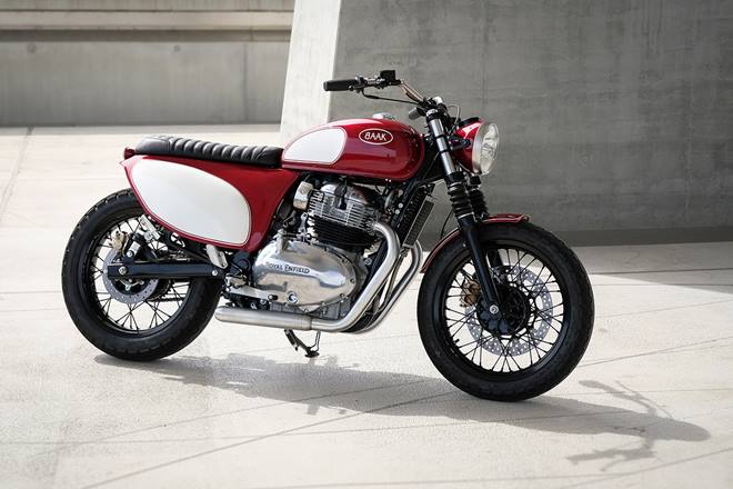 modified royal enfield interceptor 650 bathtub baak