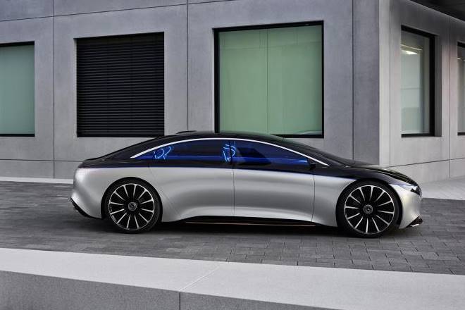 mercedes benz vision eqs side