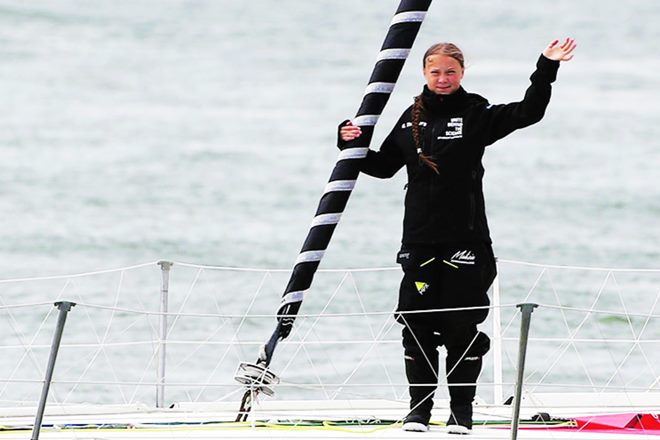 Greta Thunberg crossed the Atlantic in a racing yacht