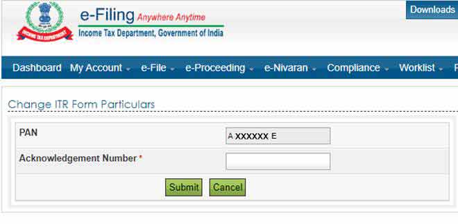 How to rectify ITR online