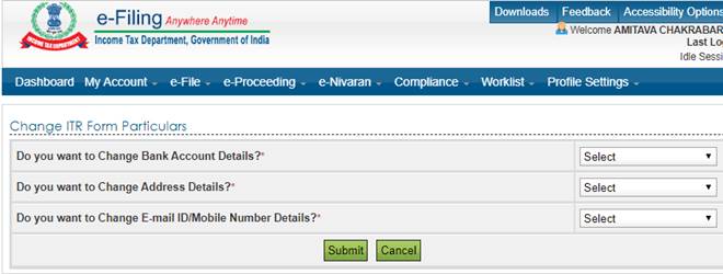 How to rectify ITR online