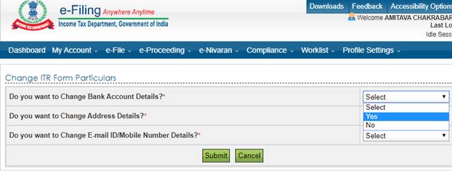 How to rectify ITR online