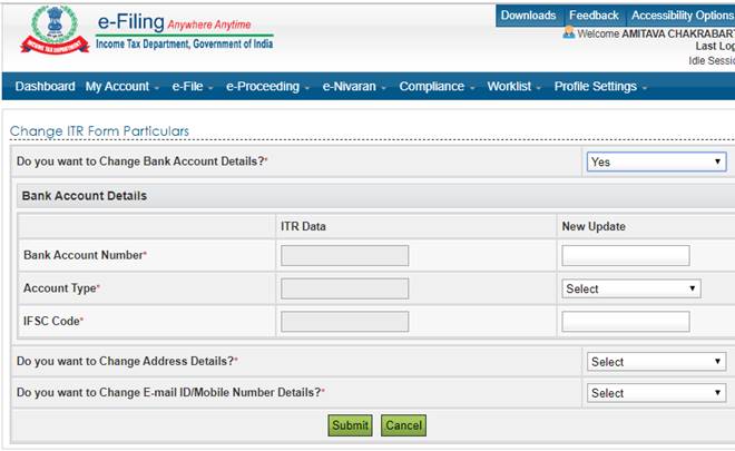 How to rectify ITR online