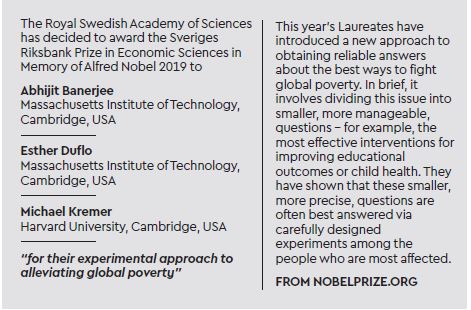 Abhijit Banerjee, Esther Duflo, Michael Kremer, Nobel prize 2019, Nobel prize 2019 india,