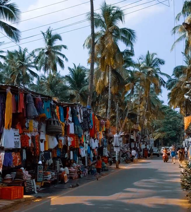 Walking Market - The street shopping market in South Goa
