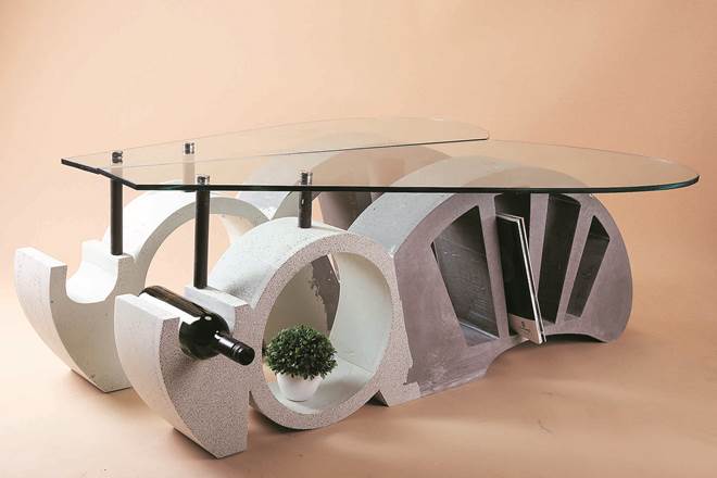 The Craft Béton collection by Dalmia Bharat Group explores the design potential and natural versatility of cement