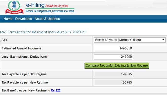 income tax, tax calculation