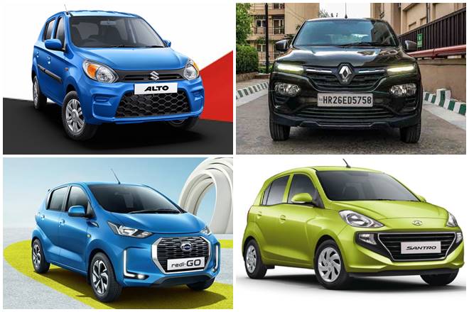 small cars santro alto redigo kwid