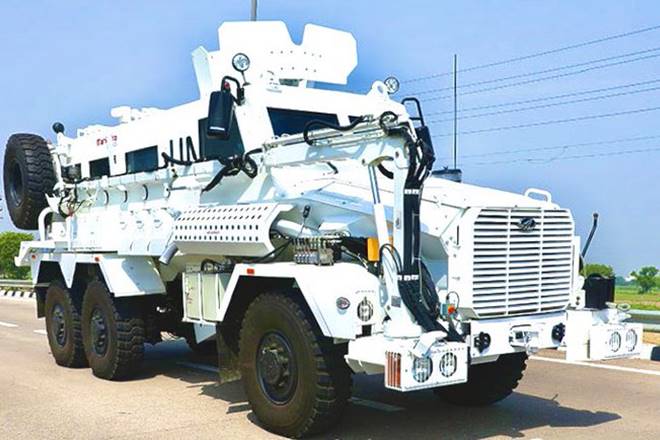 mahindra defence mine resistant anand mahindra