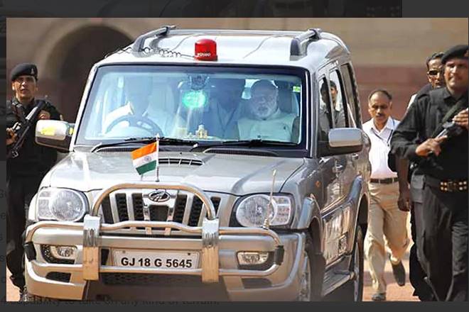 Narendra Modi cars - Mahindra Scorpio (Image source - Patrika.com)