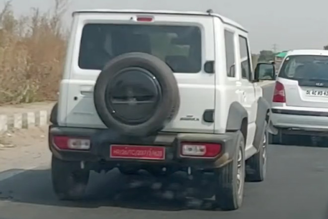 Maruti Suzuki Jimny India Spy shot: Mahindra Thar rival spotted in