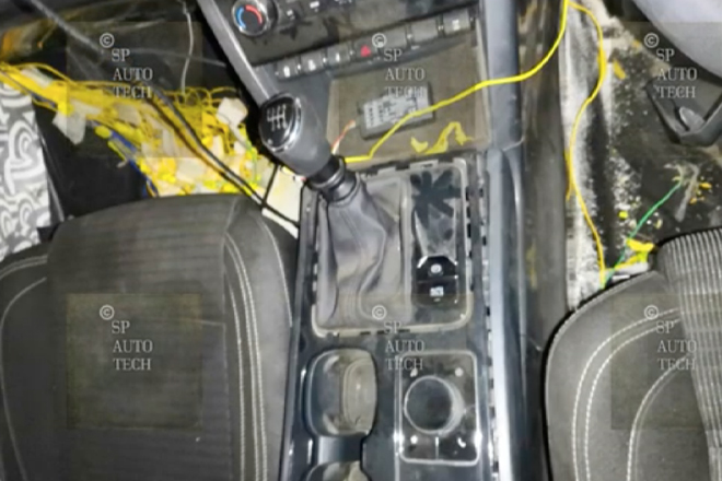 New 2021 Mahindra XUV500 interior spy shot 1